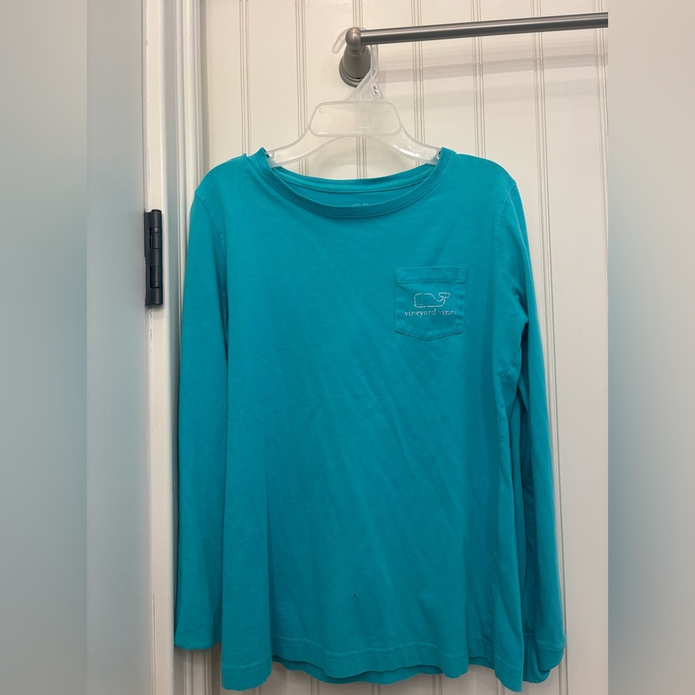 Vineyard Vines Blue Long Sleeve Tee Casual Comfort